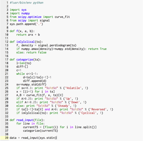 Time Series Categorization using Map Reduce – Victor Antaramian